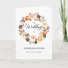 秋テラコッタオレンジ結婚色の花の折り畳み プログラム