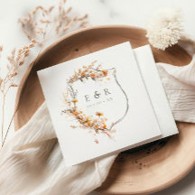 秋テラコッタフローラクレストモノグラム結婚ズ