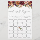 秋テラコッタフローラブライダルシャワービンゴゲーム (正面)