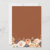 秋テラコッタフローラ金ゴールド幾何学写真 セーブザデート (裏面)