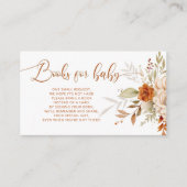 秋テラコッタブックスフォーベビーチケット エンクロージャーカード (正面)