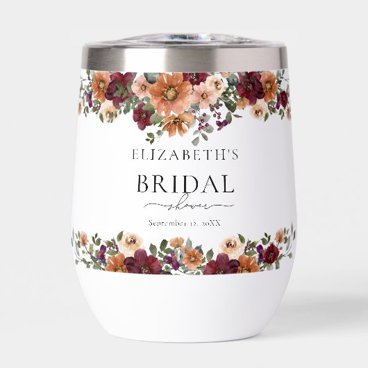 秋テラコッタブルゴーニュフローラブライダルシャワー (正面)