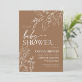 秋テラコッタベビーシャワー 招待状 (スタンド正面)