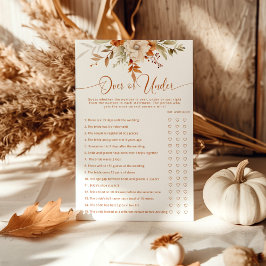 秋テラコッタ上またはブライダルシャワーゲーム下