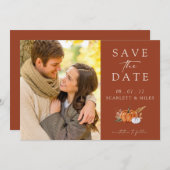 秋テラコッタ写真 セーブザデート (正面/裏面)