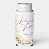 秋テラコッタ結婚フローラのクーラーボックスの好意 スリム缶クーラー (Seltzer正面)