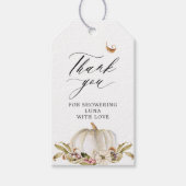 秋テーマベビーシャワーの好意 ギフトタグ (正面)