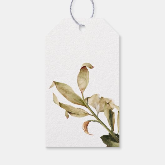 秋テーマベビーシャワーの好意 ギフトタグ (裏面)