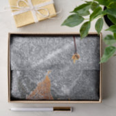 秋テーマメープルリーフオレンジグレーオータム 薄葉紙 (ギフト)