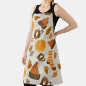 秋テーマ継ぎ目タイル模様 エプロン (インサイチュ)