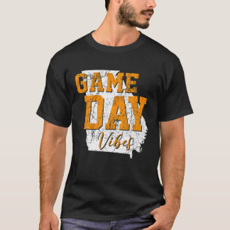 秋テールゲートブルドッグズグルジアサッカーゲームデイV Tシャツ