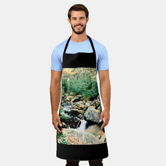 秋デイデジタル エプロン (着用した状態)