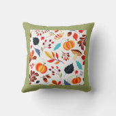 秋デザインカスタム背景影枕 クッション (裏面)