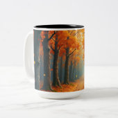 秋デザインマグ ツートーンマグカップ (正面左)