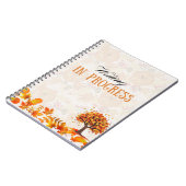 秋デザイン書の進行中のノートブック ノートブック (左側)