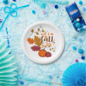 秋デザイン ペーパープレート (パーティー)