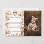 秋トイレデジュエカプセルノートメッセージカード 招待状 (正面)