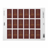 秋トゥウィグツリー住所 シール (フルシート)