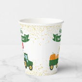 秋トラクターパンプキン秋誕生日パーティー 紙コップ (右)