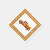 秋トラック誕生日ナプキン – トラックのみ スタンダードカクテルナプキン (角)