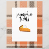 秋トリートテーブルポスター (正面)