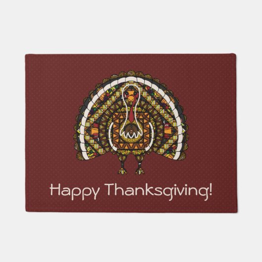 秋トルコドアマット ドアマット (正面)