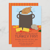 秋トルコフライパーティの招待状 招待状 (正面/裏面)