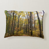 秋トレイルとゴールデン葉ズアットローレルヒルパーク アクセントクッション (裏面)