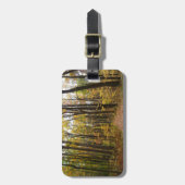 秋トレイルとゴールデン葉ズアットローレルヒルパーク ラゲッジタグ (正面縦)