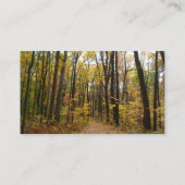 秋トレイルとゴールデン葉ズアットローレルヒルパーク 名刺 (裏面)