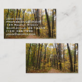 秋トレイルとゴールデン葉ズアットローレルヒルパーク 名刺 (正面/裏面)