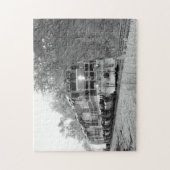 秋トレインB&Wピクチュレスクファミリーおもしろいパズル ジグソーパズル (縦)