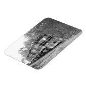 秋トレインB&W秋のシーンお土産冷蔵庫 マグネット (左側)