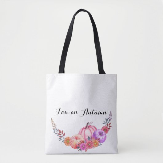 秋トートバッグとカボチャ トートバッグ (正面)