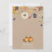 秋トーンかぼちゃスパイスサンキューカード サンキューカード (正面)