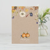 秋トーンかぼちゃスパイスサンキューカード サンキューカード (スタンド正面)