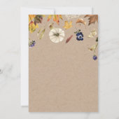 秋トーンかぼちゃスパイスサンキューカード サンキューカード (裏面)