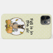 秋ドイツ羊飼い犬(黒タン)カボチャかわいい Case-Mate iPhoneケース (裏面(横))