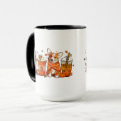 秋ドッグコーヒーマグ、コルギドッグマグ、秋ビベス マグカップ (正面左)