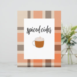 秋ドリンクテーブルポスター