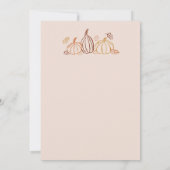 秋ドードルお洒落ズフレンドサンドディナー 招待状 (裏面)