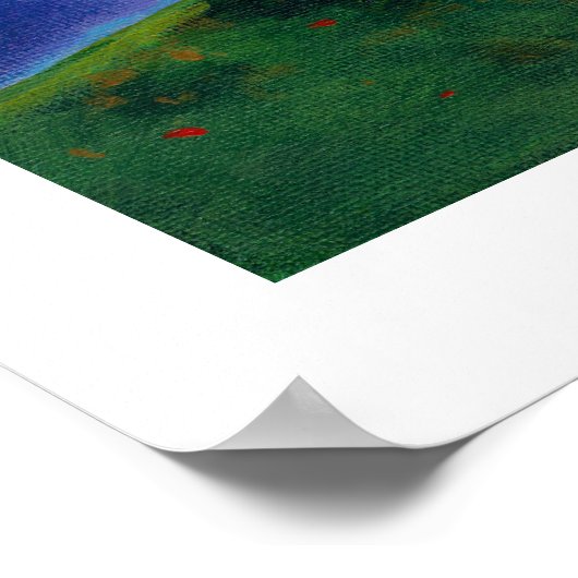 秋ナイトムービー絵画アートおもしろいの映画愛好家 ポスター (角)