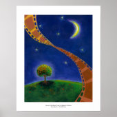 秋ナイトムービー絵画アートおもしろいの映画愛好家 ポスター