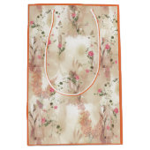 秋ニュートラルエレガントテーマ ミディアムペーパーバッグ (正面)