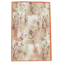 秋ニュートラルエレガントテーマ ミディアムペーパーバッグ