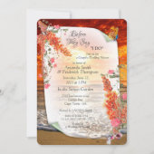 秋ニュートラルエレガントテーマ 招待状 (正面)