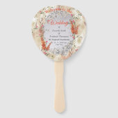 秋ニュートラル調エレガントテーマ ハンドファン (正面)