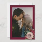 秋ネイビーブルゴーニュ結婚ーフローラ セーブザデート (裏面)