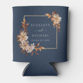 秋ネイビーブルー 缶クーラー (正面)