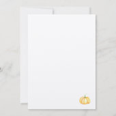 秋ネストサンクスギビング |水彩 招待状 (裏面)